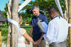 Yatule Fiji elopement wedding ceremony vows