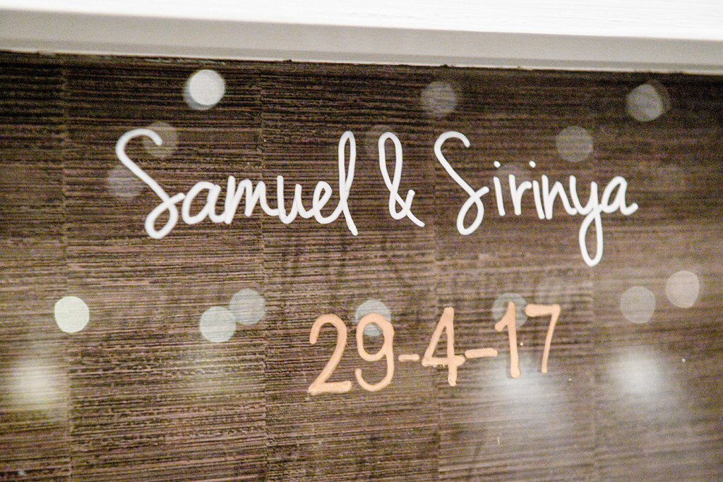Samuel & Sirinya wedding wall