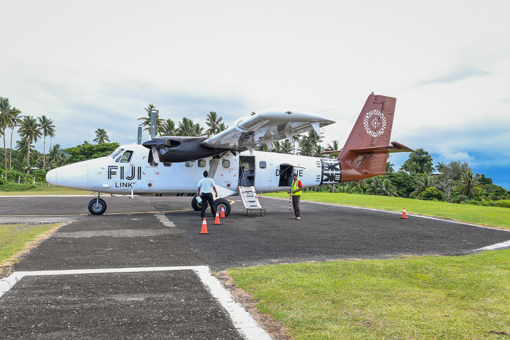 small plane from Fiji airways