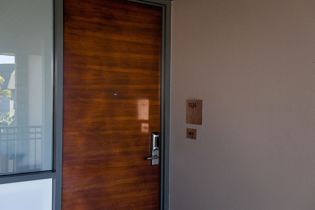 Door to the groom's room at Intercontinental hotel Fiji