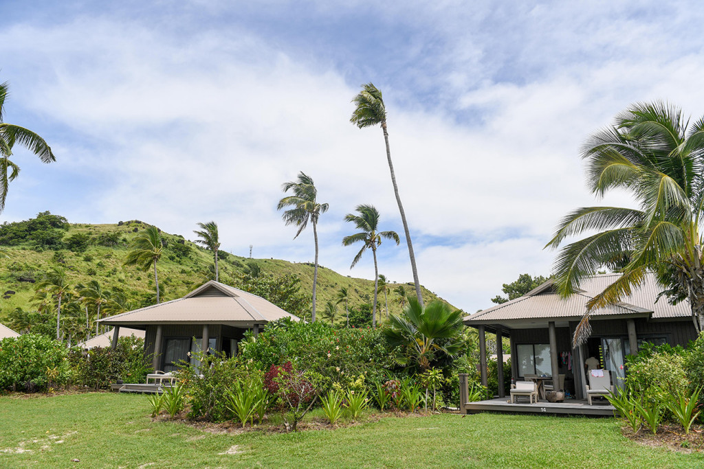 Beach villa at Vomo Island resort, Fiji