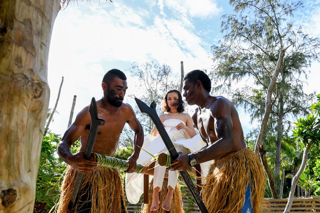The Fijian warriors