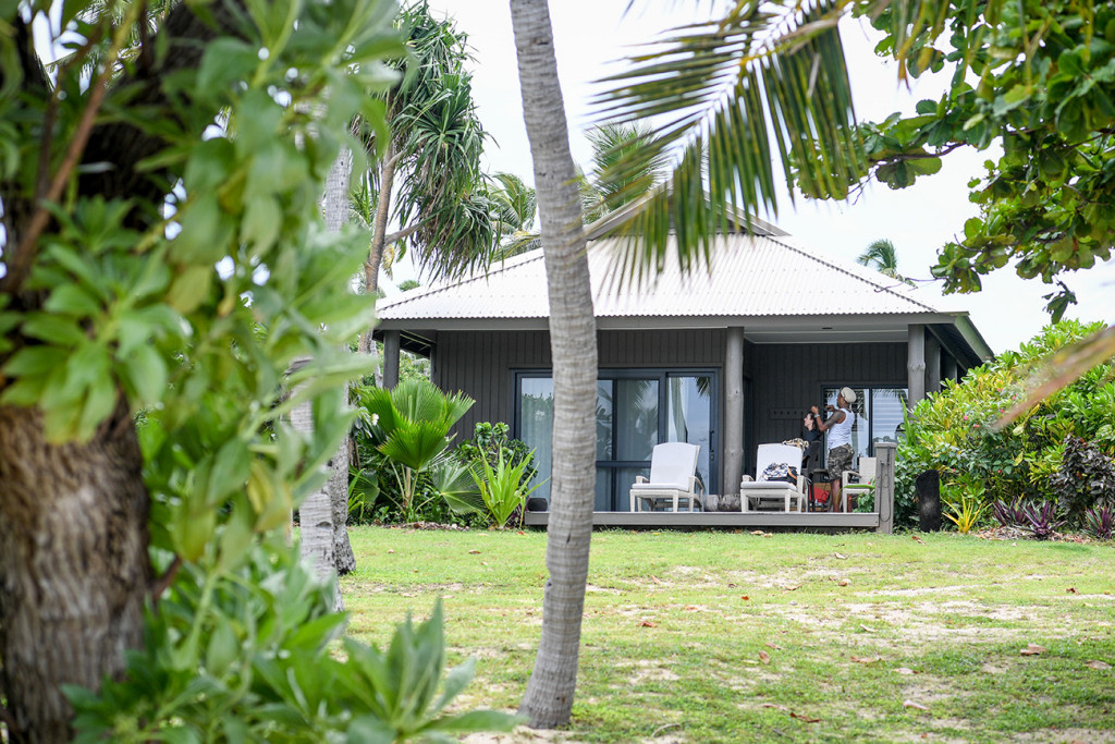 The couple's villa at Vomo Island Resort Fiji