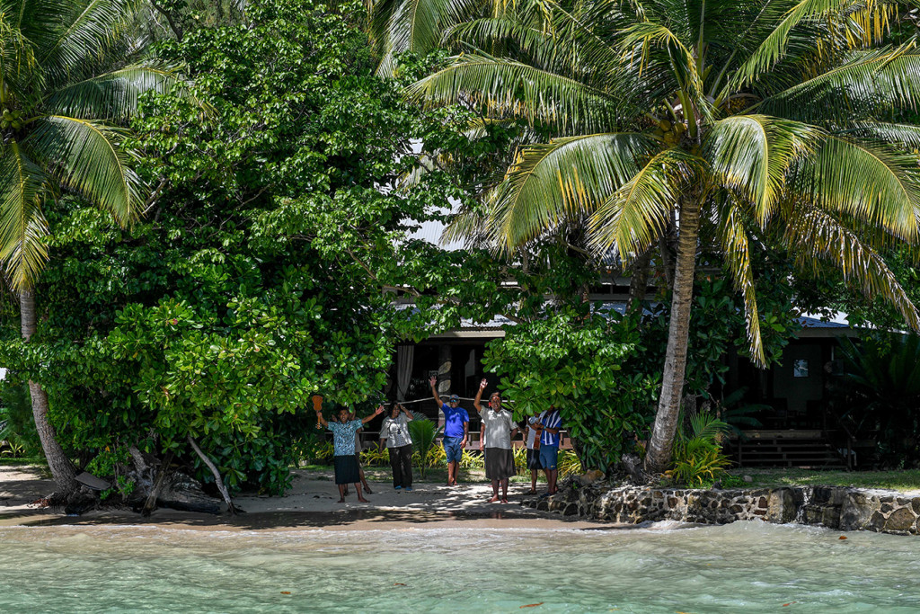Matangi Island resort, Fiji team
