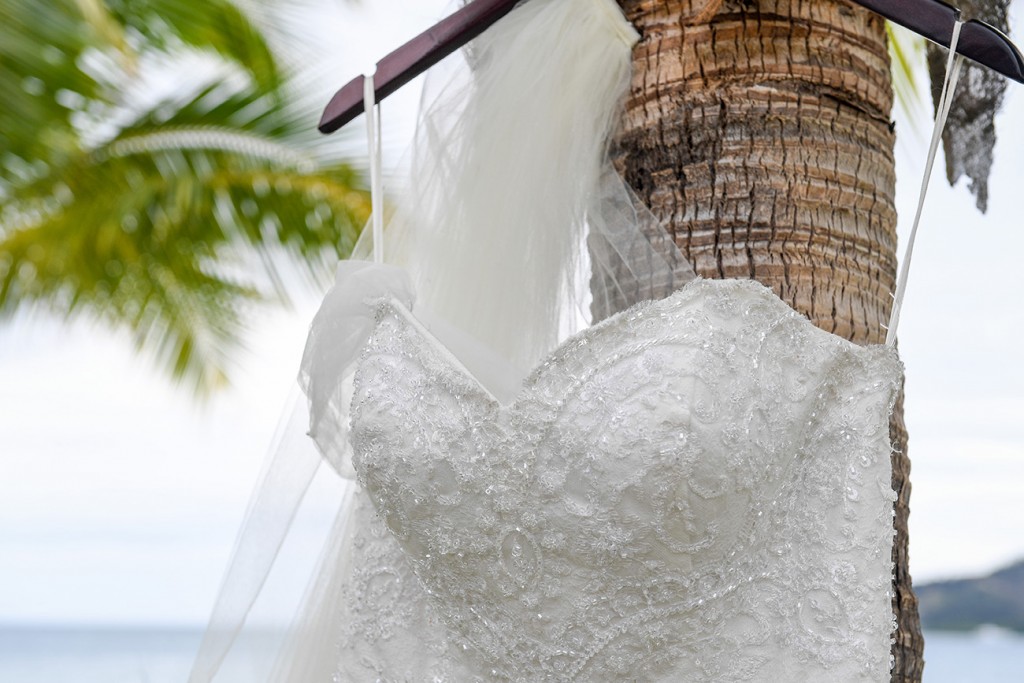 Stunning V neck wedding dress by Sunset bridal