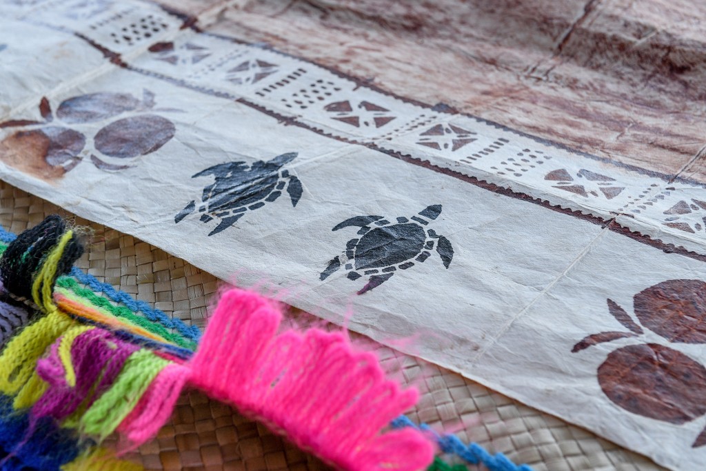 Traditional Fiji ceremonial turtle fabric